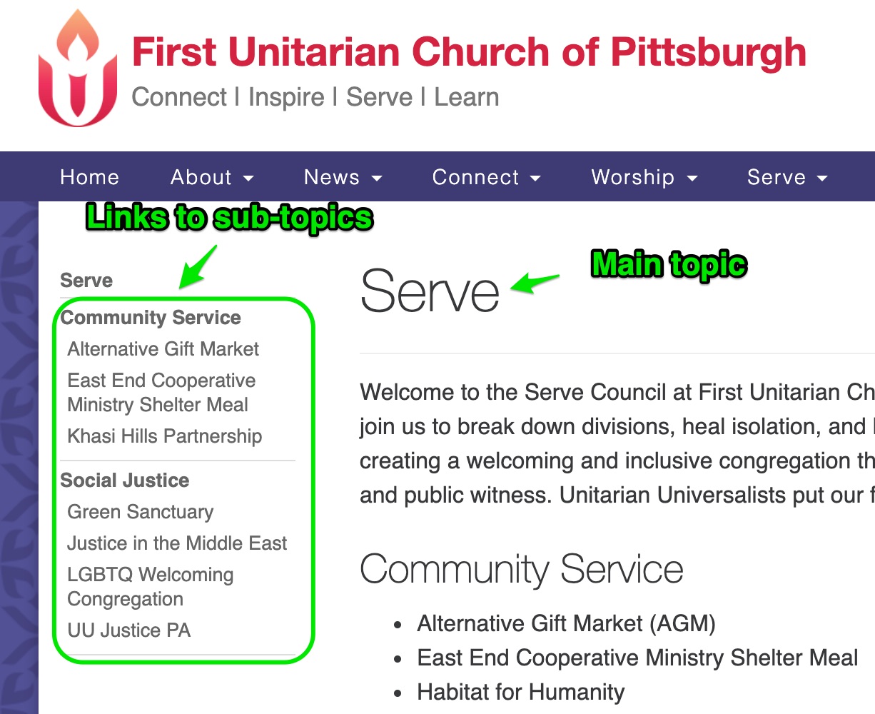 New website launched - First Unitarian Church of Pittsburgh