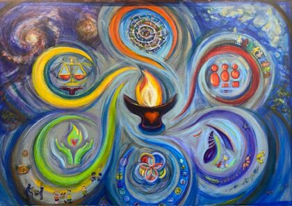 Mural of 7 Values of Unitarian Universalism